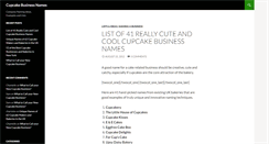 Desktop Screenshot of cupcakebusinessnames.com